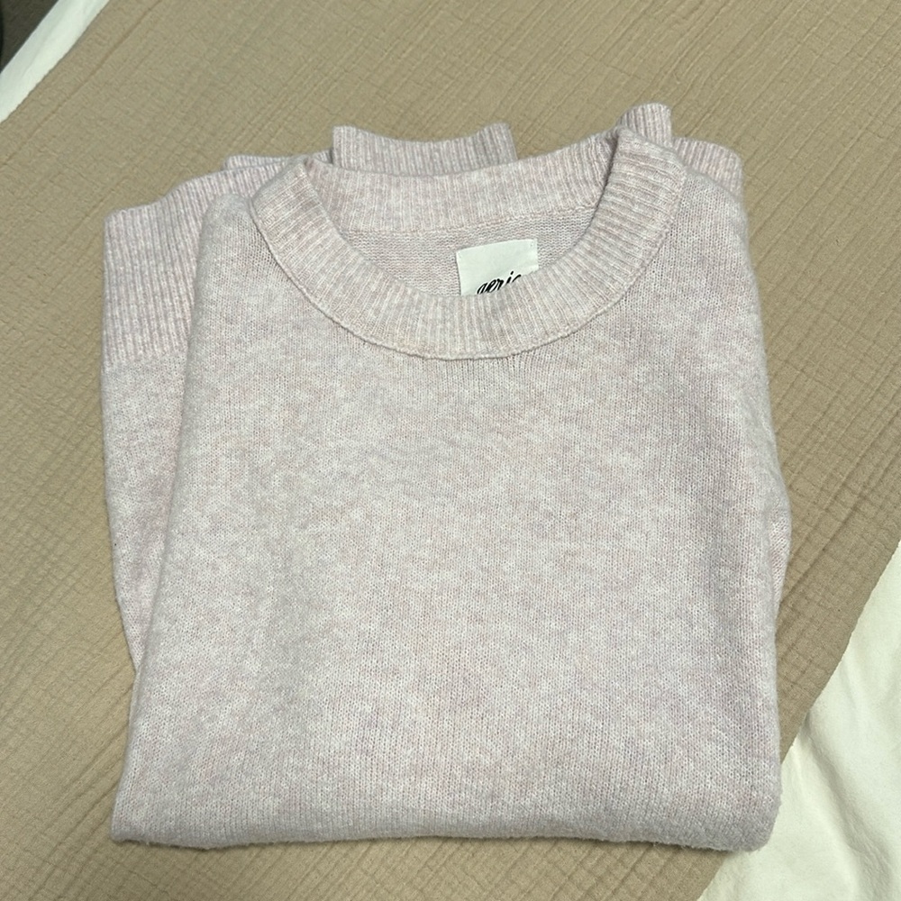 Aerie UnReal sweater in pink / lavender size L